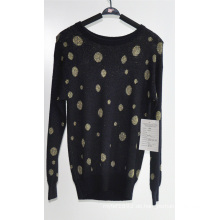 Frauen Patterned Long Sleeve Pullover Strickpullover